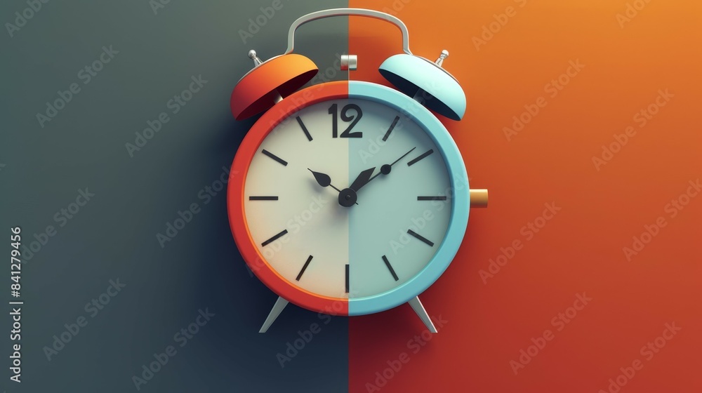 time loops flat design front view repetitive 3D render ...