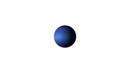 neptune spherical planet rotating in space, neptune is a spherical planet floathing in space, solar 