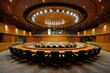 © itchaznong - A large room with a lot of chairs and a podium
