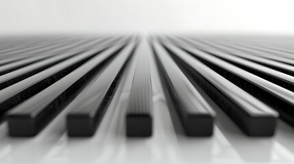 black vertical lines isolated on a white background 