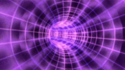 Wall Mural - motion background showing first person point of view flying through futuristic abstract digital tunn