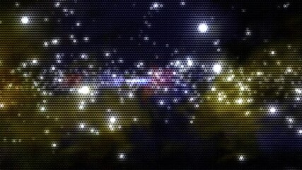 Wall Mural - motion background showing first person point of view flying through futuristic abstract digital tunn