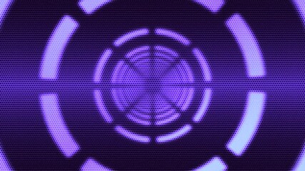 Wall Mural - motion background showing first person point of view flying through futuristic abstract digital tunn