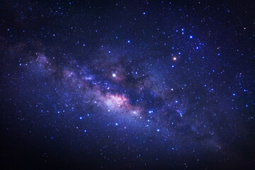 Wall Mural - the center of milky way galaxy with stars and space dust in the universe