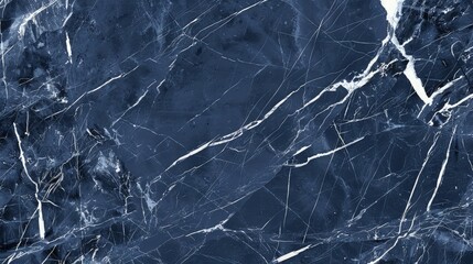 A sleek navy marble background with a polished surface and minimalistic white veining. This high-resolution image offers a contemporary look for modern interior design materials.