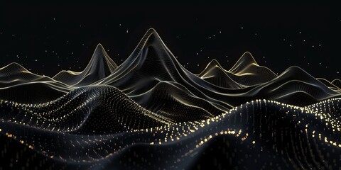 Wall Mural - abstract digital landscape