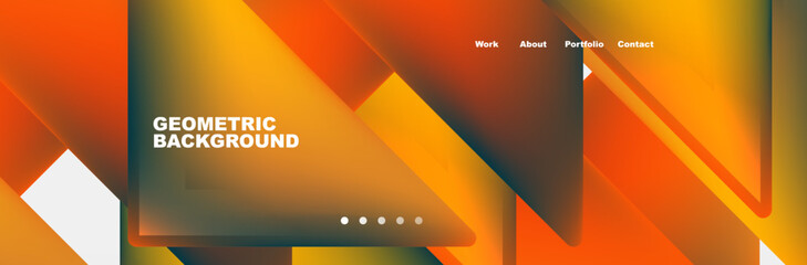 Triangle minimal web site page background design. Vector Illustration For Wallpaper, Banner, Background, Card, Book Illustration, landing page