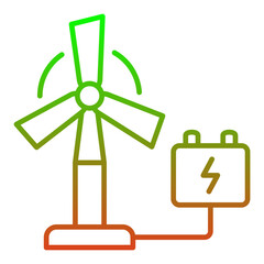 Sticker - Eolic Energy Icon