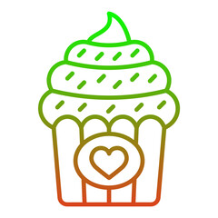 Wall Mural - Cupcake Icon