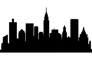 city skyline silhouette vector illustration