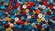 © Andrei - Vibrant backdrop crafted from an array of assorted buttons for a dynamic design element