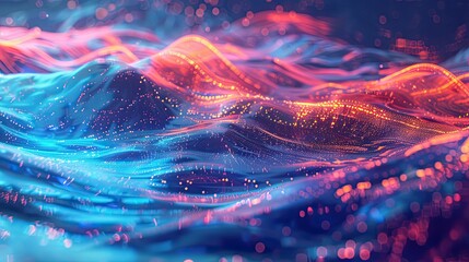 Cyber data flow network. Generative AI