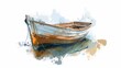 © Anastasia Knyazeva - Boat on the water watercolor