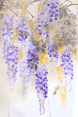 Wall Mural - wisteria flowers