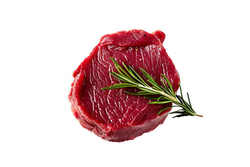 Wall Mural - Raw beef steak isolated on transparent background