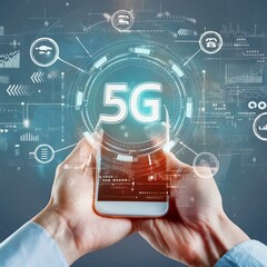 Wall Mural - 5G, technology, connection, cyberspace, global, network, digital, speed, web, connect, smart, mobile, wireless, phone, information, smartphone, internet, service, signal, system, tech, access, cellula