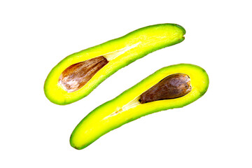 Sticker - Long avocado fruit, Fresh long neck avocado