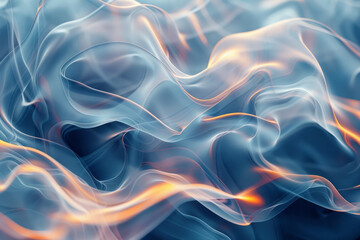 Leinwandbilder - Dynamic and fluid abstract forms that appear to be moving, perfect for attention-grabbing visuals,
