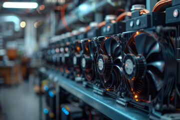 Fototapete - Visual guide to installing cooling fans for optimal airflow,