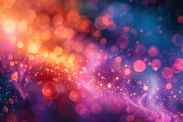Poster - Explosive light burst with intense and colorful abstract patterns,