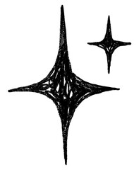 black blink icon png cute crayon shape, transparent background