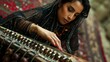 © nilanka - A young Saudi Arabian woman plays the Rabab. World of timeless beauty and tradition.