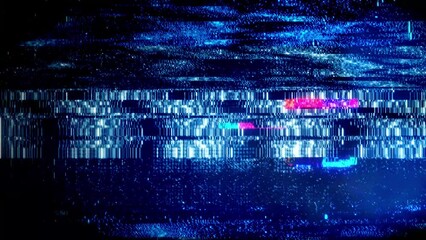 Wall Mural - A background or overlay texture of distorted digital glitch effects.
