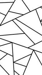 Sticker - Black geometric triangle pattern png background