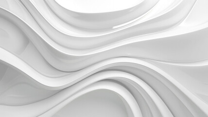 Canvas Print - white abstract background. - Modern wavy line and pattern design.