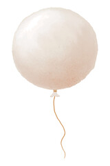 Sticker - Floating white balloon element png