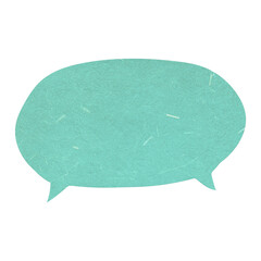 Poster - Speech bubble png cute paper cut icon, transparent background