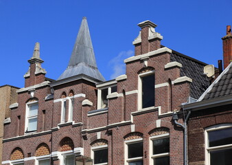 Wall Mural - Zaandam Vinkenstraat Street Historic Building Facades Close Up, Netherlands