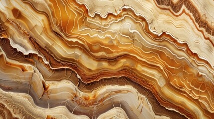 Wall Mural - a closeup shot of the intricate patterns and texture of desert varnish resembling a piece of abstrac