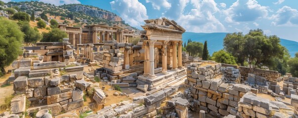 Ruins of the Temple on a sunny day