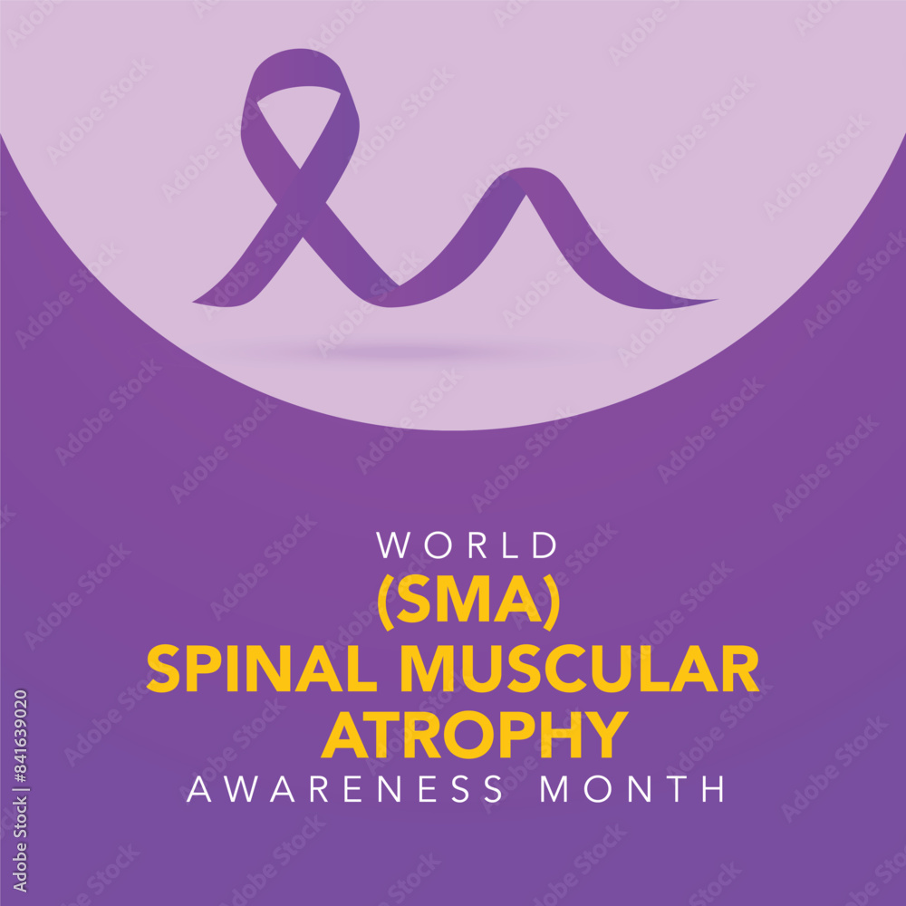 Spinal Muscular Atrophy Awareness Month. Vector web banner, poster ...
