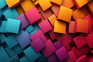 Sticker - Colorful Abstract Geometric Background