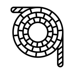 Sticker - Rope line icon