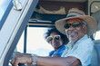 © AI_images - an African American retired couple traveling in an RV across the country