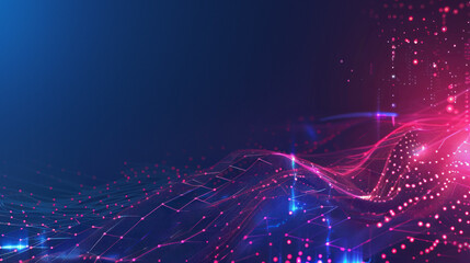Dynamic abstract network of particle waves