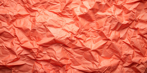 Wall Mural - crumpled salmon paper texture