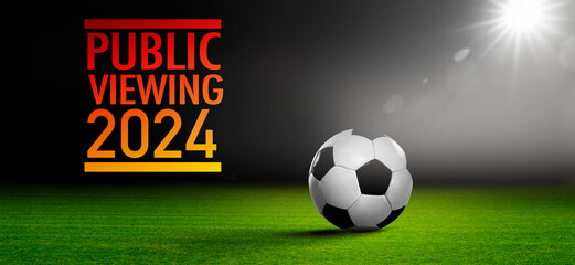 Poster - Public Viewing Fußball 2024