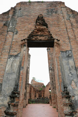 Wall Mural - Wat Khudeedao ancient at historical park at Ayutthaya Historical Park, Phra Nakhon Si Ayutthaya Province, Thailand.