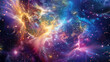 © VK Studio - A vivid depiction of a cosmic explosion, with swirls of vibrant colors and ethereal light creating a sense of interstellar wonder and energy.