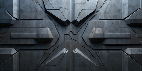 Wall Mural - future galaxy space ship sci fi panel decoration background view