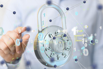 Fototapete - Certified Guarantee Approval or Secure Access System Concept,