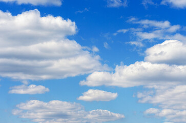 Wall Mural - White clouds in blue sky