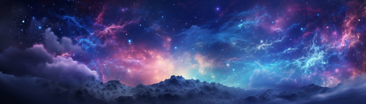 Space galaxy background 