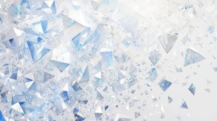 Wall Mural - Crystal Shards Scatter Elegantly with Abstract Background