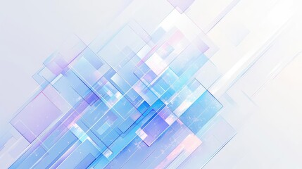 Wall Mural - blue geometric shapes intersect dynamically with abstract background