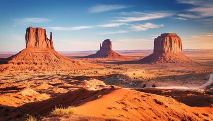 Wall Mural - monument valley usa colorful desert landscape